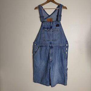 Levi's Overalls Mens Large Blue Denim Bib Shortalls Carpenter Utility Work
